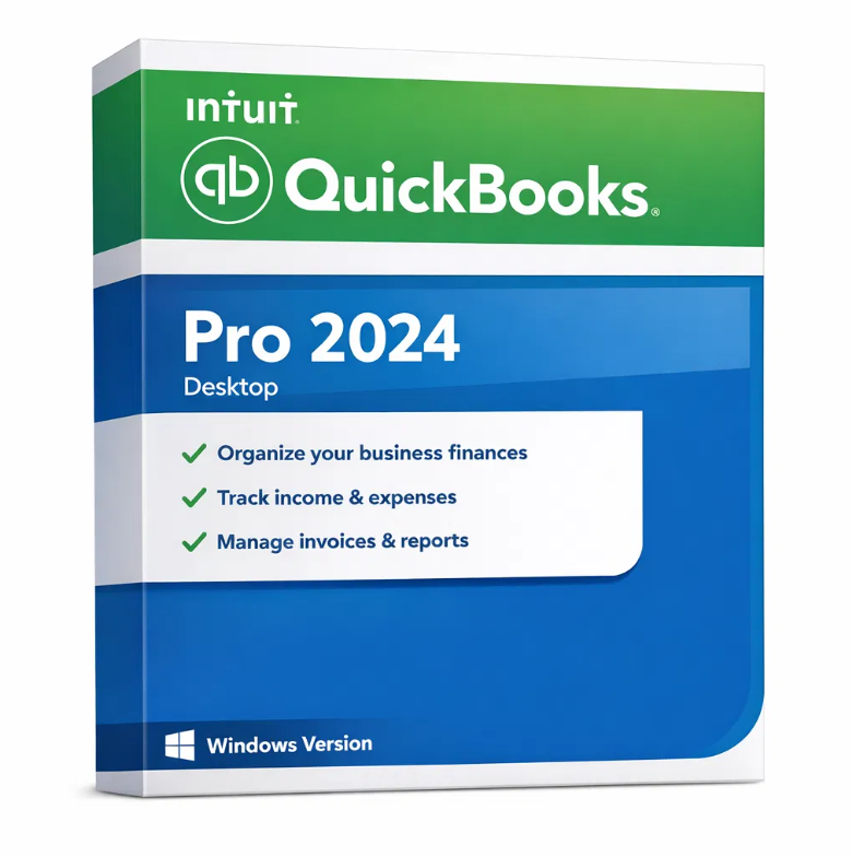 Intuit 2024 QuickBooks Desktop pro (5 User) USA for Windows - Lifetime Access